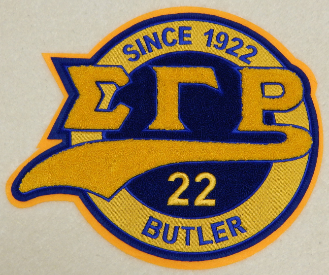 Sigma Gamma Rho Sorority Chenille Tail Patch